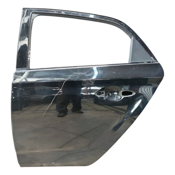 Porta Traseira Esquerda Hyundai Hb20 Hatch 1.0 2014 A 2019 Traseira Esquerda Preto
