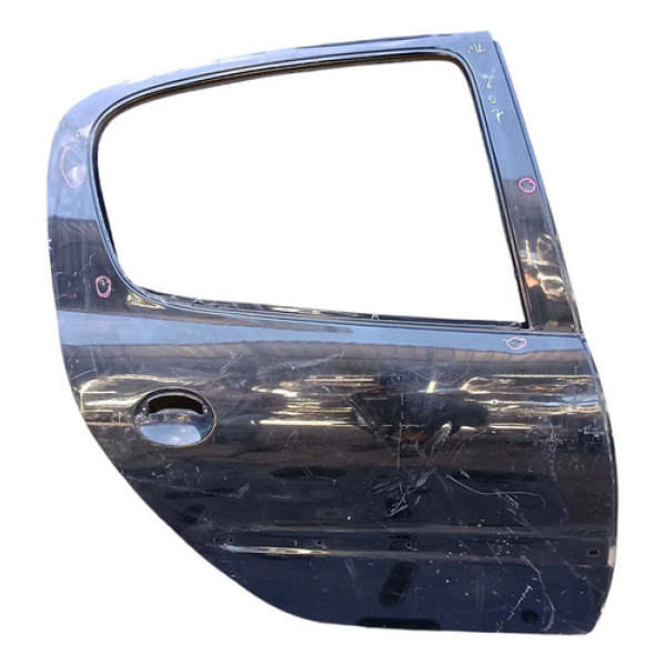 Porta Traseira Direita Peugeot 207 2009 2010 2011 2012 2013 Traseira Direita Preto