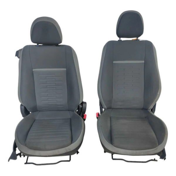 Jogo Banco Dianteiro  Chevrolet Agile 1.4 2012 2013 2014 Preta