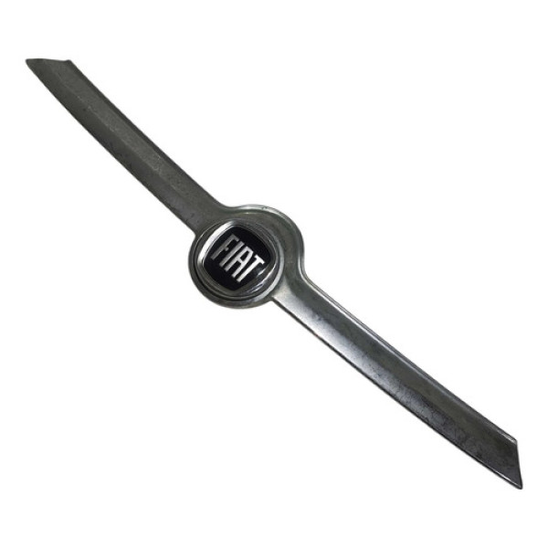 Grade Friso Superior 100232632 Fiat Toro 2018 A 2020 Cromado Preto Brilhante