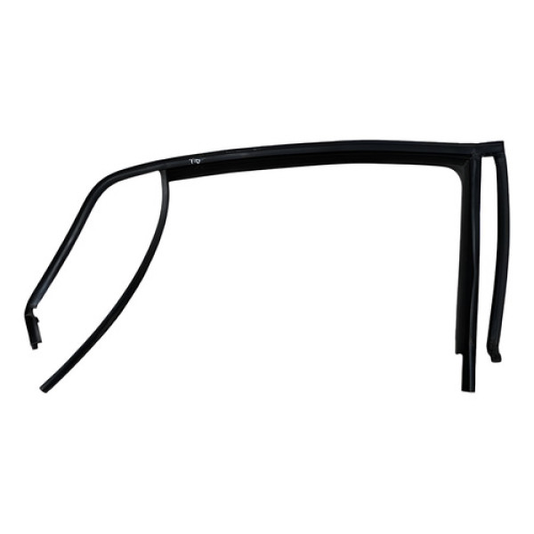 Canaleta Vidro Traseiro Dir Vw T-cross Tsi 2020 2021 2022 Preto