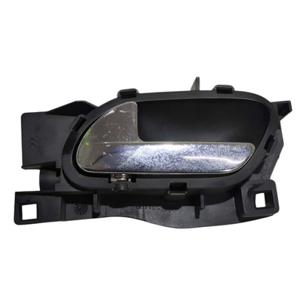 Maçaneta Int Tras Esquerda Citroen C4 Pallas 2008 A 2012 Prateado Traseira