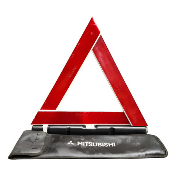 Refletor Olho Gato Triângulo Mitsubishi Outlander 2006/2008 Vermelho