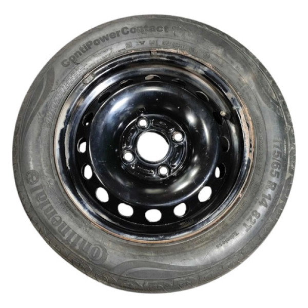 Roda Ferro Aro 14 Ford Ka 2014 2015/2021 Pneu Ruim E3b1ab Preto