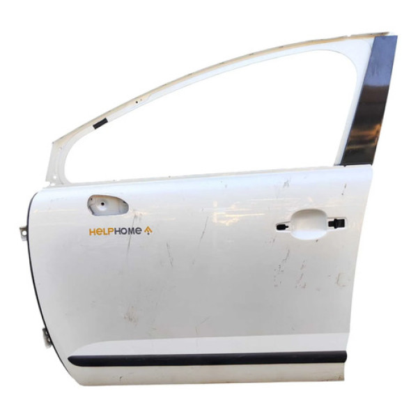 Porta Dianteira Esquerda Peugeot 3008 2013 A 2015 Dianteira Esquerdo Branco