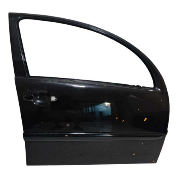 Porta Diant Direito Citroen C3 2010 A 2012 C/detalhes Preta Dianteira Direito Preto