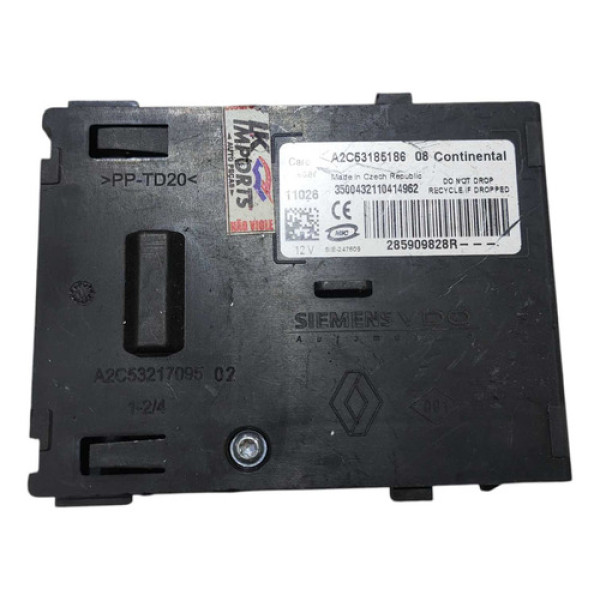Modulo Leitor Chave Renault Fluence 2011 A 2015 285909828r