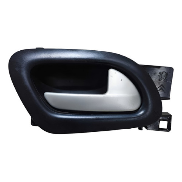 Maçaneta Interna Dianteira Dir Citroen Aircross 2011/2015 Prata Dianteira