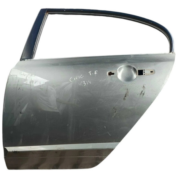 Porta Traseira Esquerda Honda Civic 2011 2012 Detalhe Traseira Esquerda Cinza