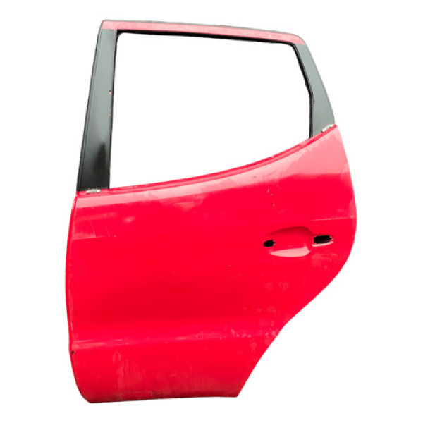 Porta Traseira Esquerda Mercedes Classe A 160 2001 A 2008 Traseira Esquerda Vermelho