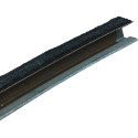 Canaleta Guia Vidro Porta Traseiro Direito Suzuki Sx4 2011 Prateado