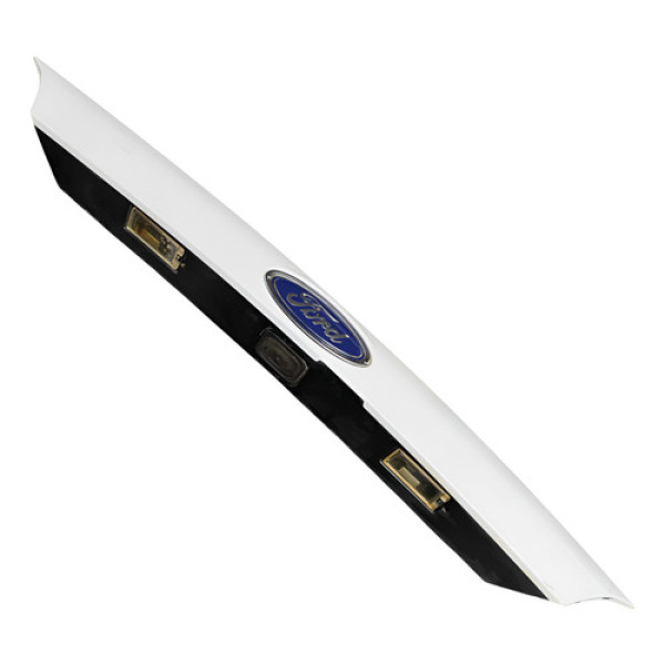 Moldura Friso Tampa Traseira Ford New Fiesta 2013 A 2015 Branco