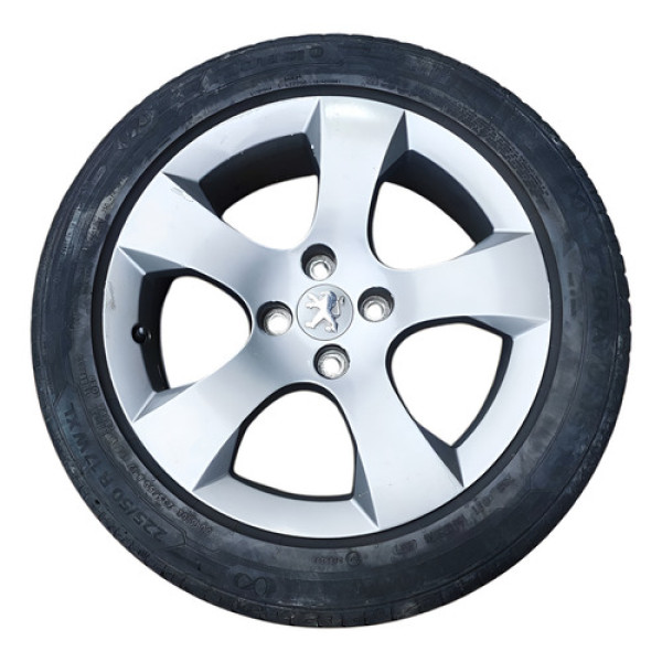 Roda 17 C/pneu Peugeot 3008 2012 2013 A 2015 C/detalhe Prata