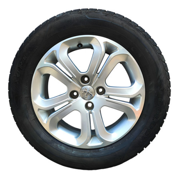 Roda Aro 16 Peugeot 2008 2015 2016 2017 C/pneu Prateado