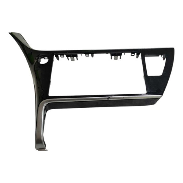 Moldura Multimídia 55405-02c90/doo Toyota Corolla 2017/2019 Preto Com Detalhe Prateado