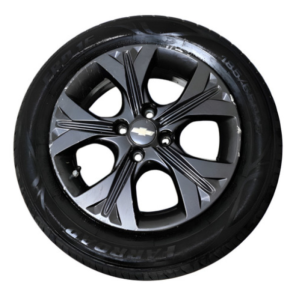 Roda Aro 15 C/pneu Chevrolet Onix 1.0 2020 A 2024 C/detalhe Grafite