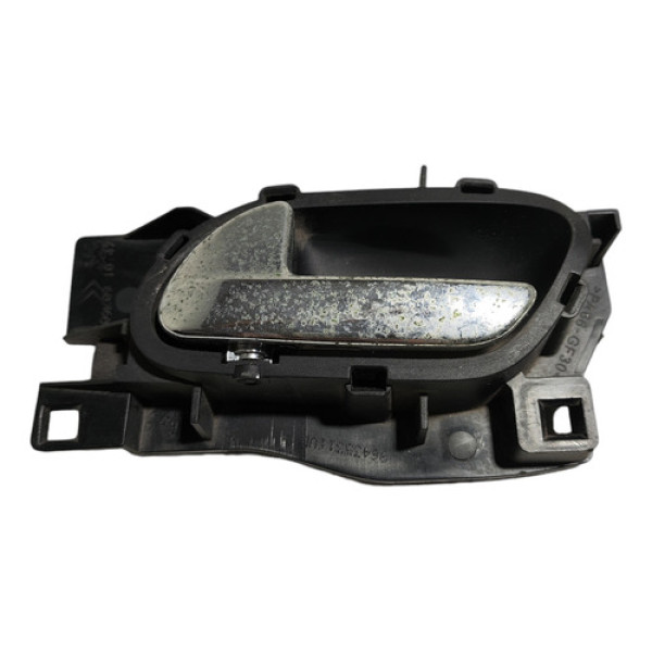 Maçaneta Interna Puxador Traseira Esquerda C4 2008 A 2010 - Preto - Traseira