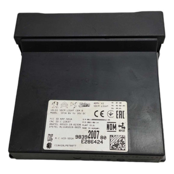 Módulo Controle Luz 9839200780 Peugeot 208 2020 2021 A 2023