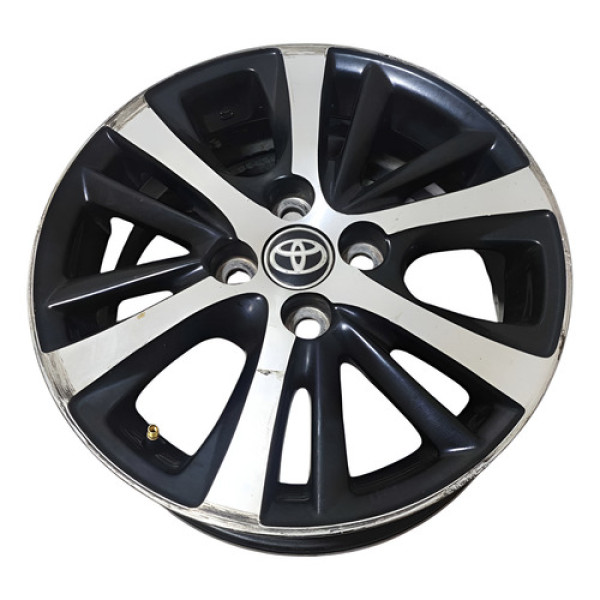 Roda Aro 15 4 Furos 000375/2011 Toyota Yaris 2021 2022 2023 Preto