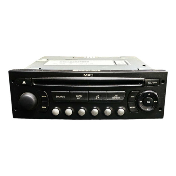 Rádio Original 9660647077 Citroen C4 Vtr 2.0 2007 A 2010