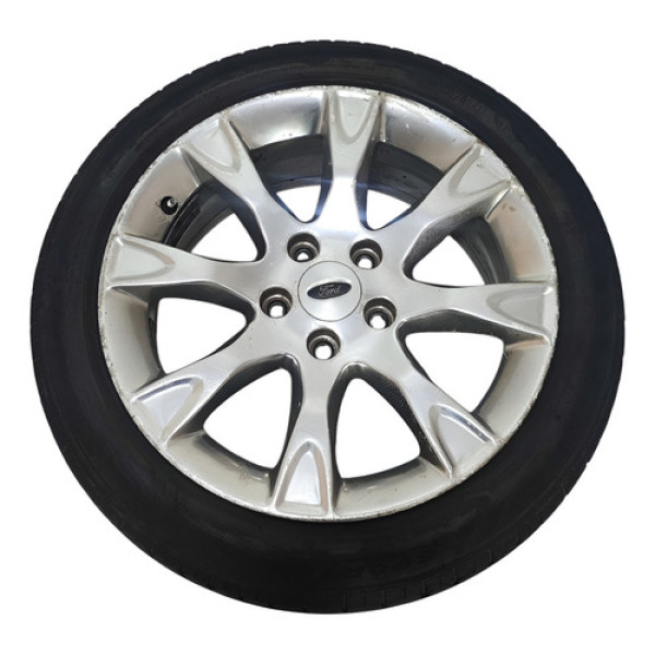 Roda Aro 17 C/pneu Ford Fusion 3.0 V6 2010/2012 C/detalhe Prata