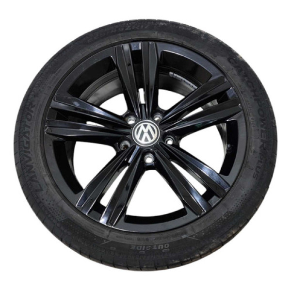 Roda Aro 17 C/pneu Vw Jetta 1.4 250 Tsi Highline 2019/2021 Preto