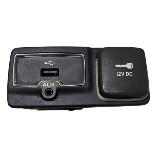 Moldura Entrada Usb/acendedor Jeep Renegade 2018 A 2020 Preto