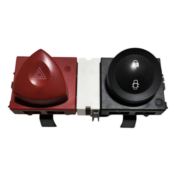 Botão Pisca Alerta/trava Porta Renault Megane 2008 A 2012   - Preto