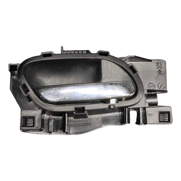 Maçaneta Interna Traseira Direia 9683446577 Citroen C3 2013  - 1 - Dianteira/traseira