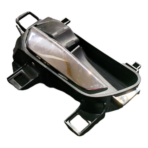 Maçaneta Interna Porta Esquerdo Nissan Kicks 2017 2018 2019 Cromada Traseira