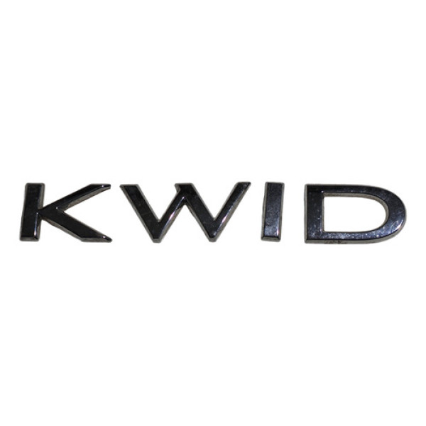 Emblema Letreiro Tras Porta Mala Renault Kwid 2016 2017 2018 Preto