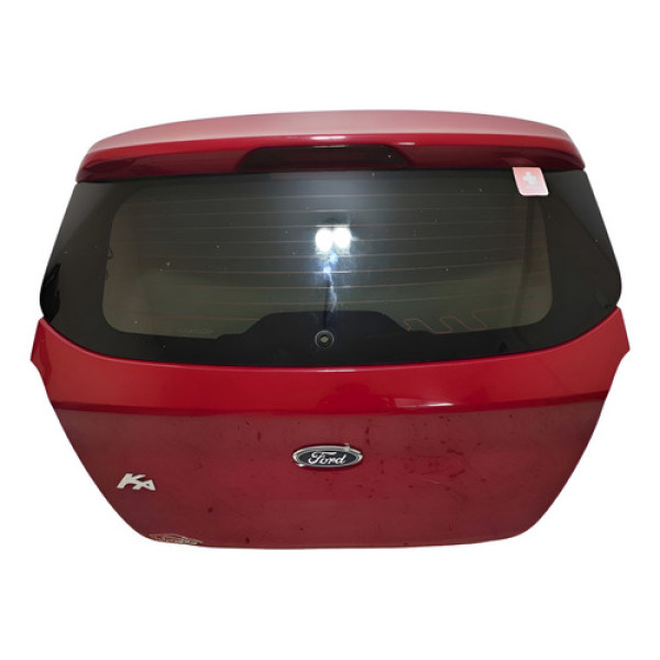 Tampa Traseira C/ Vidro Ford Ka 2019 2020 2021 Vermelho Vermelho
