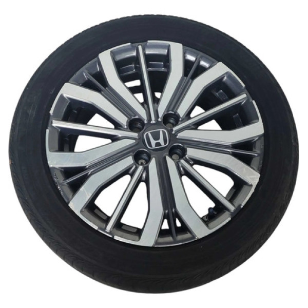 Roda Aro 16 C/pneu Honda City 1.5 2019 2020 2021 Detalhe Branco