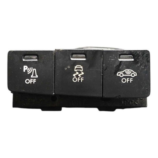 Botão Park Assist Traction Citroen C4 Lounge 2014/16 Detalhe
