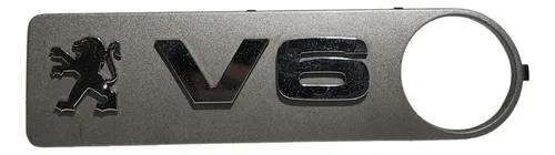 Moldura Emblema V6 Peugeot 607 2003 2004 1