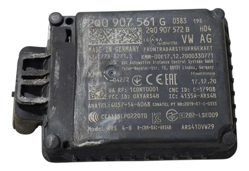 Modulo Sensor Distancia 2q0906561g Vw Nivus 1.0 Tsi 2021/23