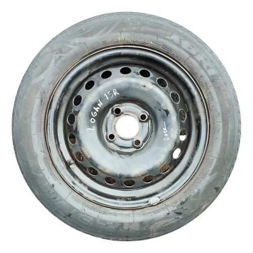 Roda De Ferro Renault Logan 2021 2022 185/65/15 Pneu 1